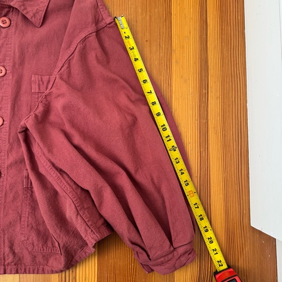 Doen Utility Jacket in Deep Red - Picture 12 of 13